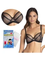 Dámska podprsenka NANCY 01 Black with beige - Gatta