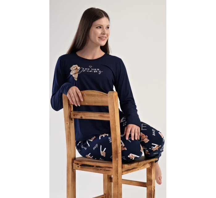 Dámské pyžamo dlouhé Méďa