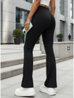 Dámské kalhoty s vysokým pasem černé Dstreet model 21979536 - FashionStreet