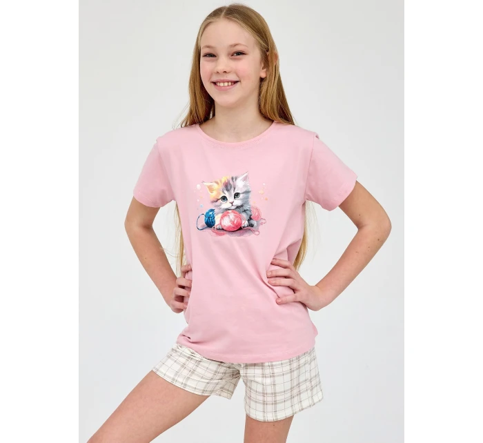 Piżama Young Girl model 22028405 Kitty 2 kr/r 134164 - Cornette