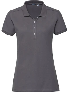Russell Athletic 566F Dámske elastické polo tričko z piké 10.566F convoy grey
