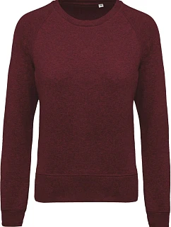 K Dámská raglánová mikina z bio bavlny 20.K wine heather model 22509768 - Kariban