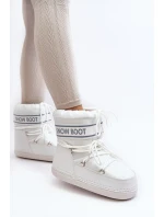 Damskie Wiązane Śniegowce Białe Soia Damskie Wiązane Śniegowce Białe Soia