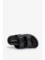 Lekkie Klapki Męskie Z Klamrami Big Star NN174597 Czarne