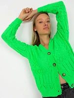 Dámsky sveter LC SW 8022 fluo zelená