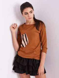 Bluzka PL BZ model 20097778 jasny brązowy - FPrice