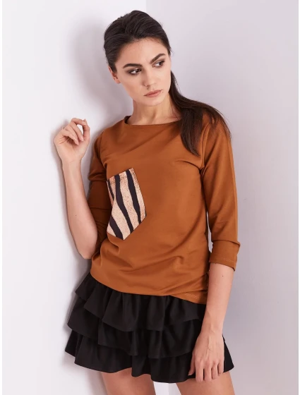 Blúzka CZ BZ 1694.08 svetlohnedá Blúzka CZ BZ 1694.08 svetlohnedá