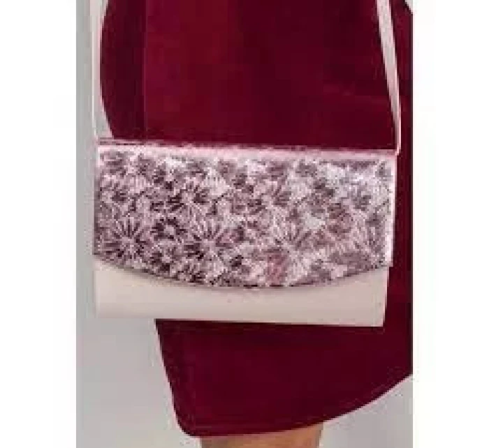 Dámska lakovaná s relief vzorom kabelka 200102 - FPrice