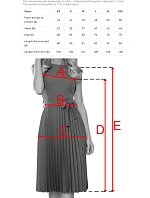 LILA Plisované šaty s krátkými rukávy a páskem model 21215937 - numoco