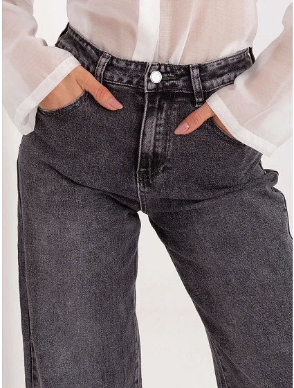 Šedé dámské džínové kalhoty typu fit Goodlookin model 21818057 - Factory Price Šedé dámské džínové kalhoty typu fit Goodlookin model 21818057 - Factory Price