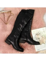 Kožené boty Rieker W model 21891294 černá - Inny