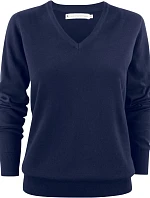 James Harvest Ashland V-Neck Women Dámsky sveter s výstrihom do V 62.2505 tmavomodrý
