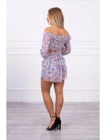 Béžová květinová sada