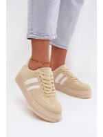 Dámské tenisky na platformě žluté Giselia