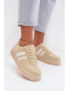 Dámské tenisky na platformě žluté Giselia