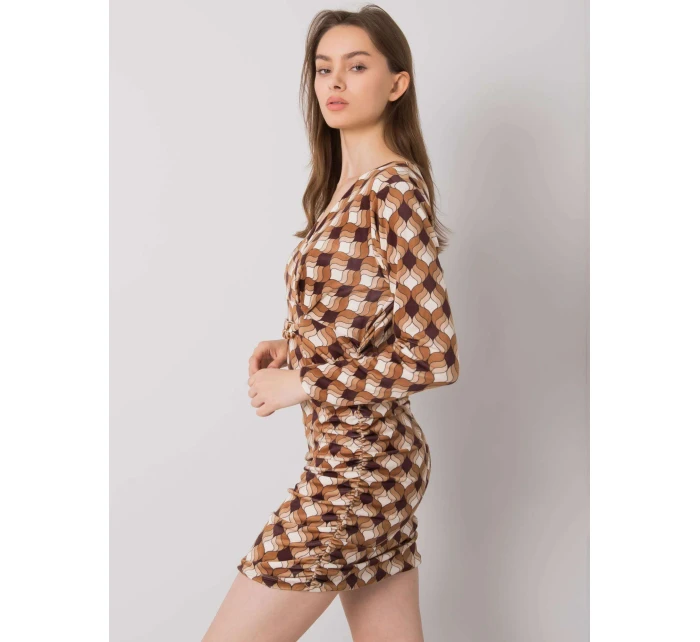 Šaty DHJ SK 12695.26P svetlo hnedá Šaty DHJ SK 12695.26P svetlo hnedá