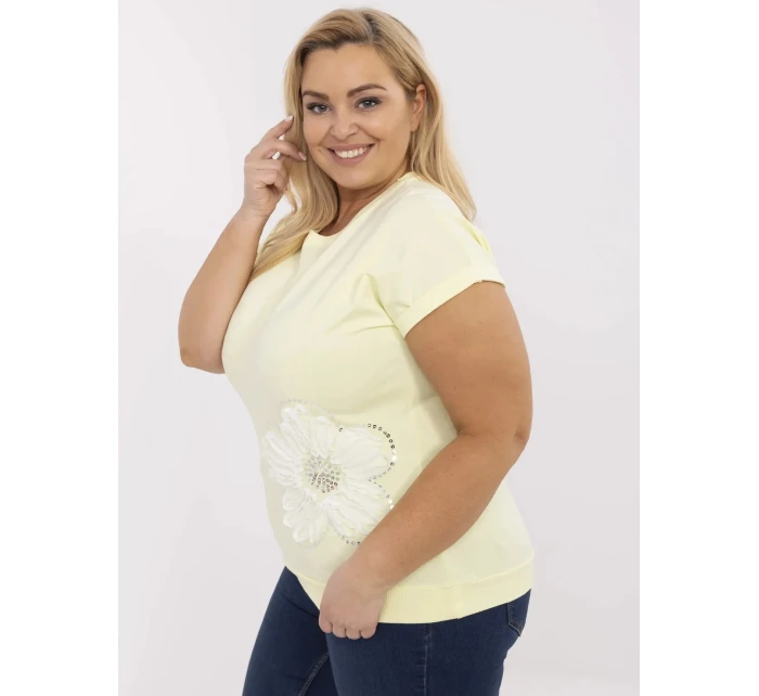 Bluzka RV BZ model 21072594 jasny żółty - FPrice Bluzka RV BZ model 21072594 jasny żółty - FPrice
