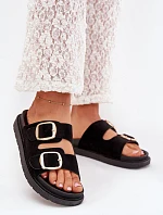 Dámske papuče 222-2 Black - Queen Vivi