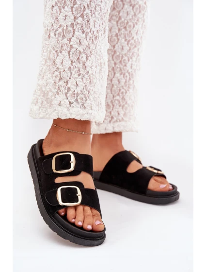 Dámske papuče 222-2 Black - Queen Vivi Dámske papuče 222-2 Black - Queen Vivi