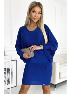 Netopierie šaty 402-6 chrpa - Numoco