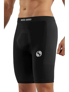 Pánské termo šortky model 22346351 černé - Sesto Senso