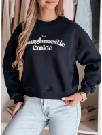 Dámská oversize mikina s potiskem tmavě modrá Dstreet model 21988133 - FashionStreet Dámská oversize mikina s potiskem tmavě modrá Dstreet model 21988133 - FashionStreet