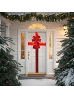 Záves na dvere 33x42 cm červená stuha