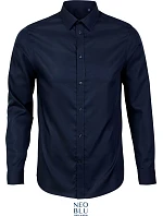 Men keprová košile s dlouhým rukávem night blue model 22499881 - NEOBLU Men keprová košile s dlouhým rukávem night blue model 22499881 - NEOBLU