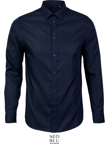 NEOBLU Blaise Men Mikro keprová košeľa s dlhým rukávom 24.3182 night blue NEOBLU Blaise Men Mikro keprová košeľa s dlhým rukávom 24.3182 night blue