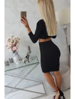 Súprava blúzky so sukňou čierna Súprava blúzky so sukňou čierna