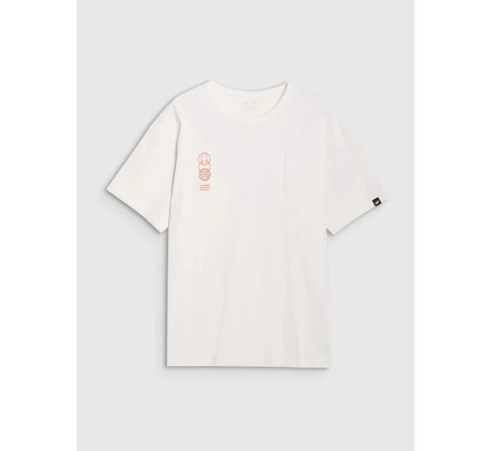 Pánske nadrozmerné tričko s potlačou 4F 4FRSS25TTSHM2652-11S pánske Pánske nadrozmerné tričko s potlačou 4F 4FRSS25TTSHM2652-11S pánske