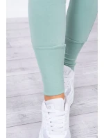 Komplet z szerokimi ściągaczami ciemny miętowy Komplet z szerokimi ściągaczami ciemny miętowy