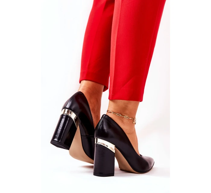 Kožené lodičky Lewski model 21571499 Černé - Boto Kožené lodičky Lewski model 21571499 Černé - Boto