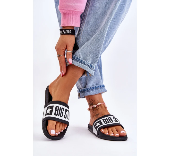 Dámské klasické pantofle Big Star model 21610715 Černá - Big Star Shoes Dámské klasické pantofle Big Star model 21610715 Černá - Big Star Shoes