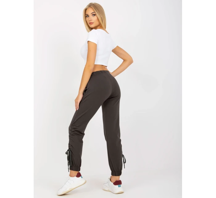 Tepláky RV DR 7943.19 tmavá khaki