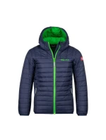 Trollkids Detská bunda Eikefjord navy/bright green (463-100) ultraľahká detská prechodná bunda pre chlapcov/dievčatá