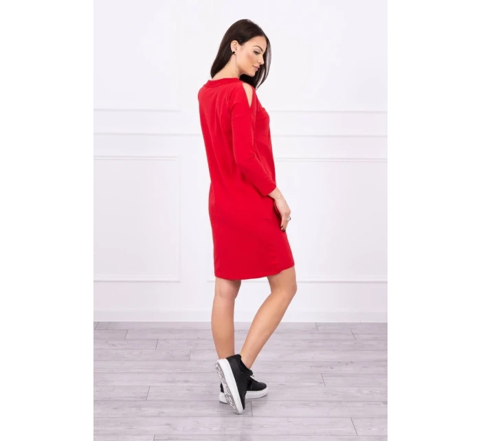 Šaty s potlačou Dream červené