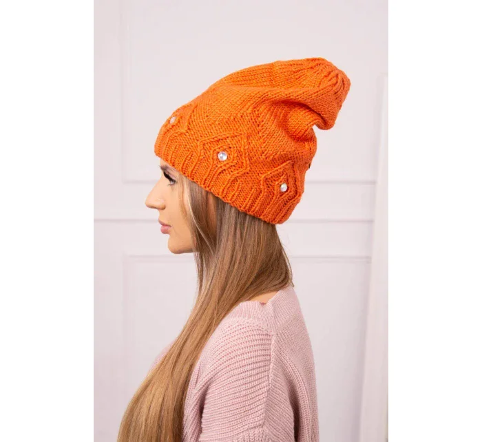 Dámska čiapka Ramona K383 oranžová