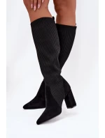 Dámské kozačky na podpatku Černé model 21788181 - Boto Dámské kozačky na podpatku Černé model 21788181 - Boto