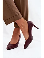 Červené eko kožené lodičky Sergio Leone Červené eko kožené lodičky Sergio Leone