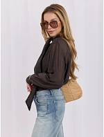 Košeľa IT KS 28878.59 tmavohnedá
