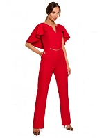 M670 Kombinéza s volánikmi - červená