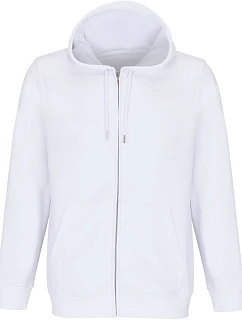 SOL'S Calipso Unisex mikina s kapucňou z hrubej bavlny 25.4237 biela