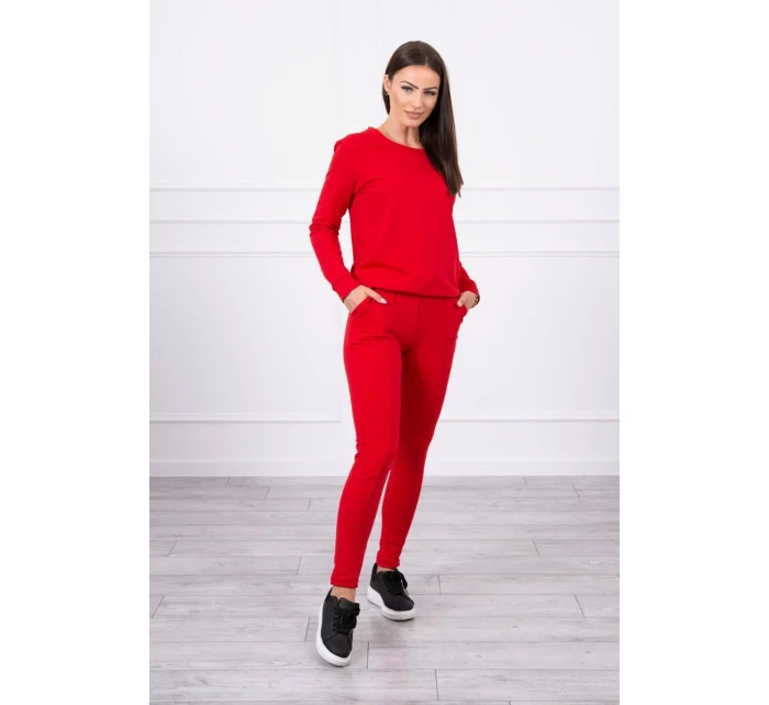 Červená tepláková súprava