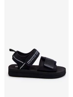 Damskie Sandały Na Rzepy Big Star LL274784 Czarne