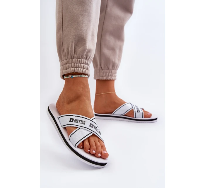 Dámské žabky na pěnové podrážce Big Star model 21652798 Bílé - Big Star Shoes
