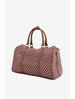 Vzorovaná Dámská Cestovní Taška Hnědá model 22111582 - Flora&Co