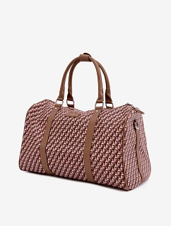 Vzorovaná Dámská Cestovní Taška Hnědá model 22111582 - Flora&Co