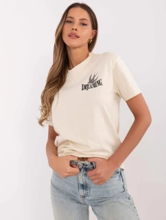 T shirt model 20945100 jasny beżowy - FPrice