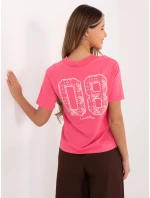 T shirt model 21821384 różowy - FPrice